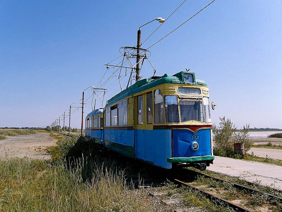 Трамвайная линия крымского села молочное